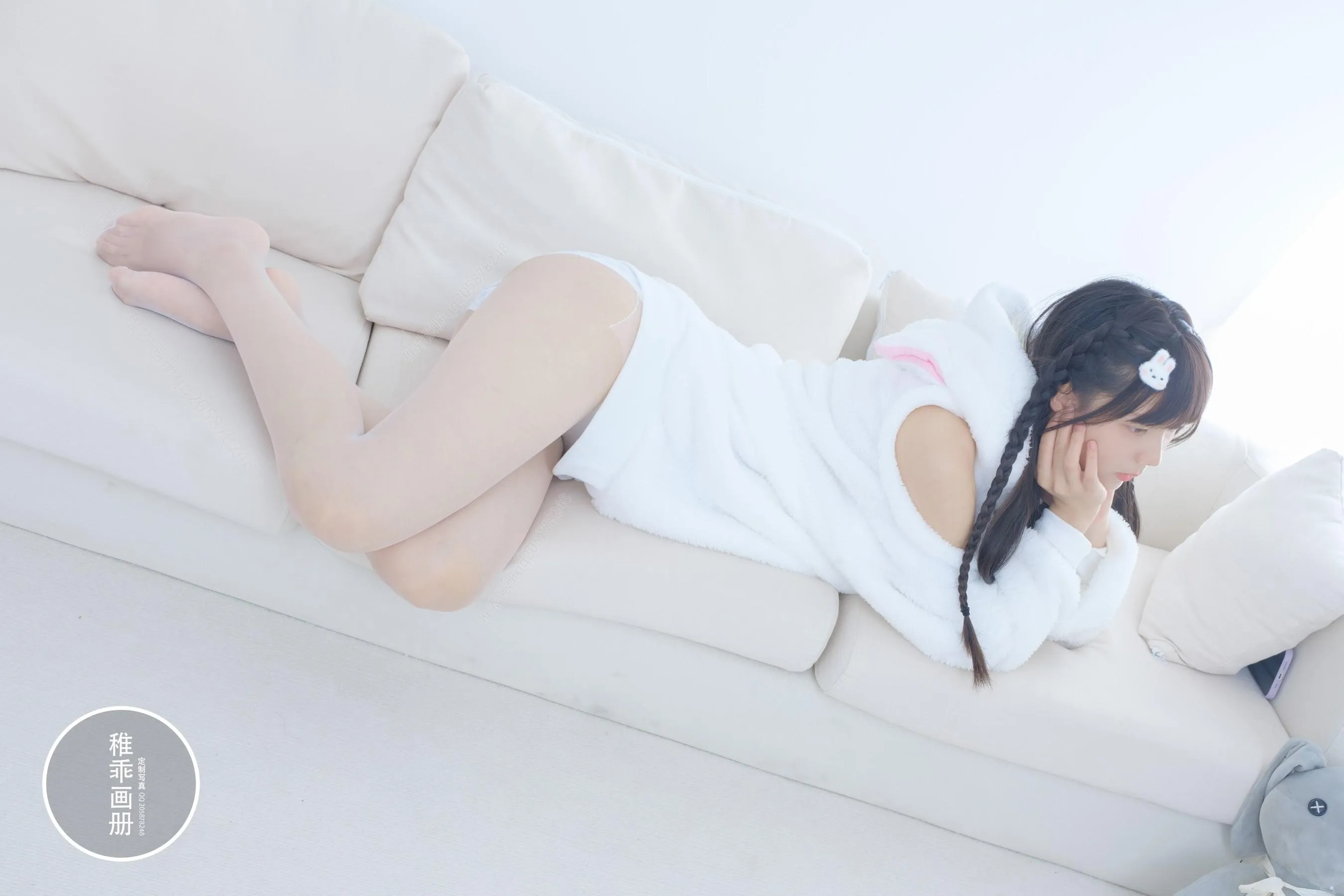 稚乖画册 – NO.19 晴空10 夜夜 白丝双马尾 [80P]插图6